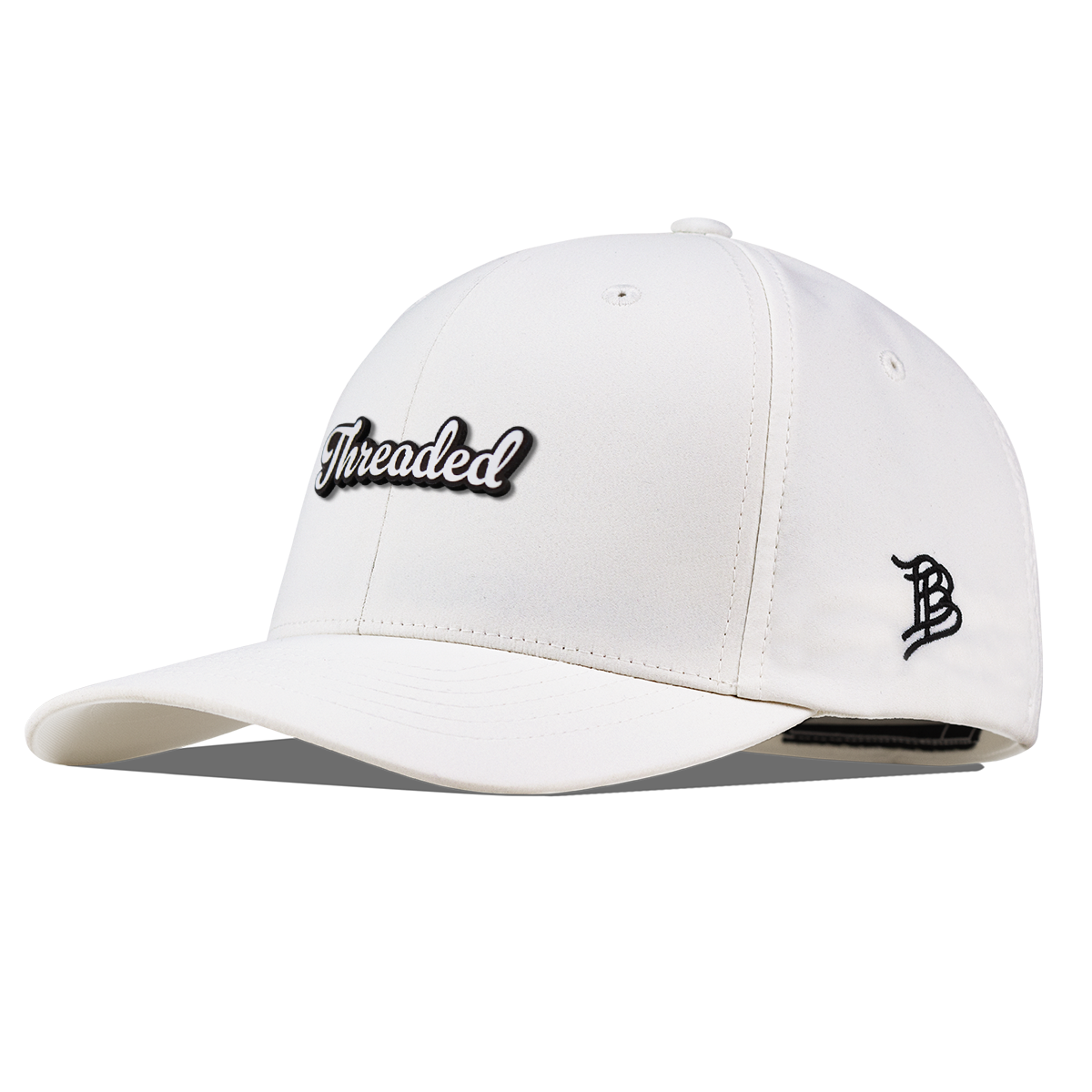 Threaded Script Flexfit Performance Fitted White