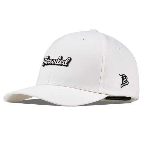 Threaded Script Flexfit Performance Fitted White