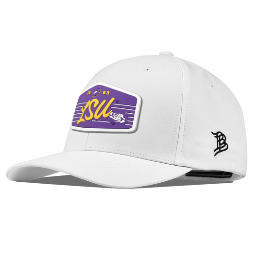 Louisiana State University "Tigers Football" Flexfit Performance Fitted White
