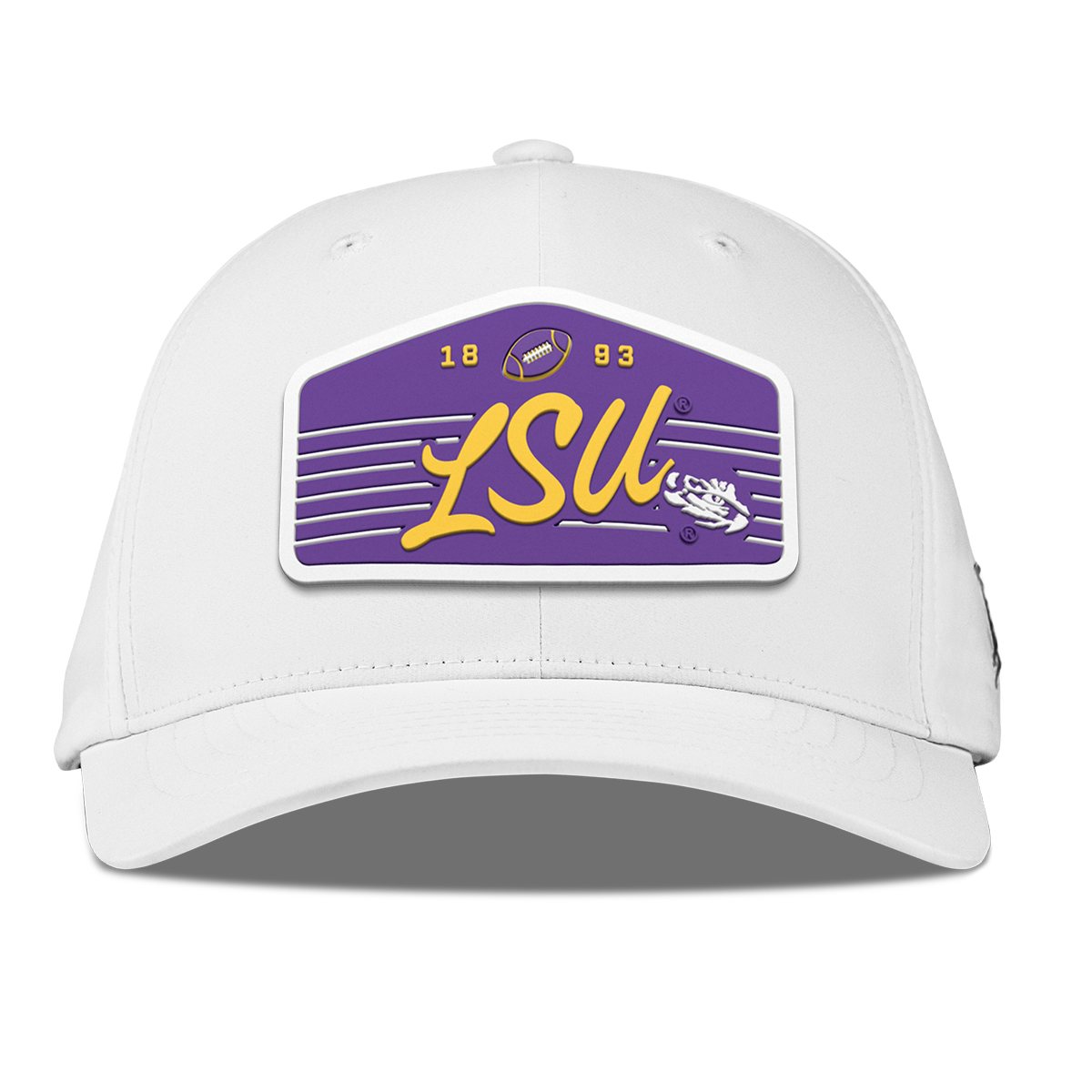 Louisiana State University "Tigers Football" Flexfit Performance Fitted White