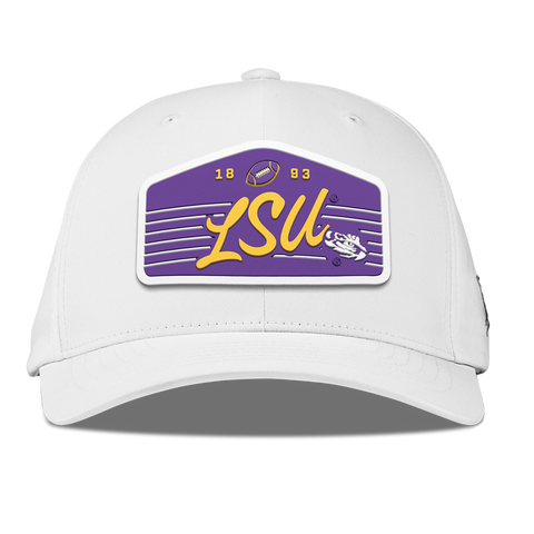 Louisiana State University "Tigers Football" Flexfit Performance Fitted White