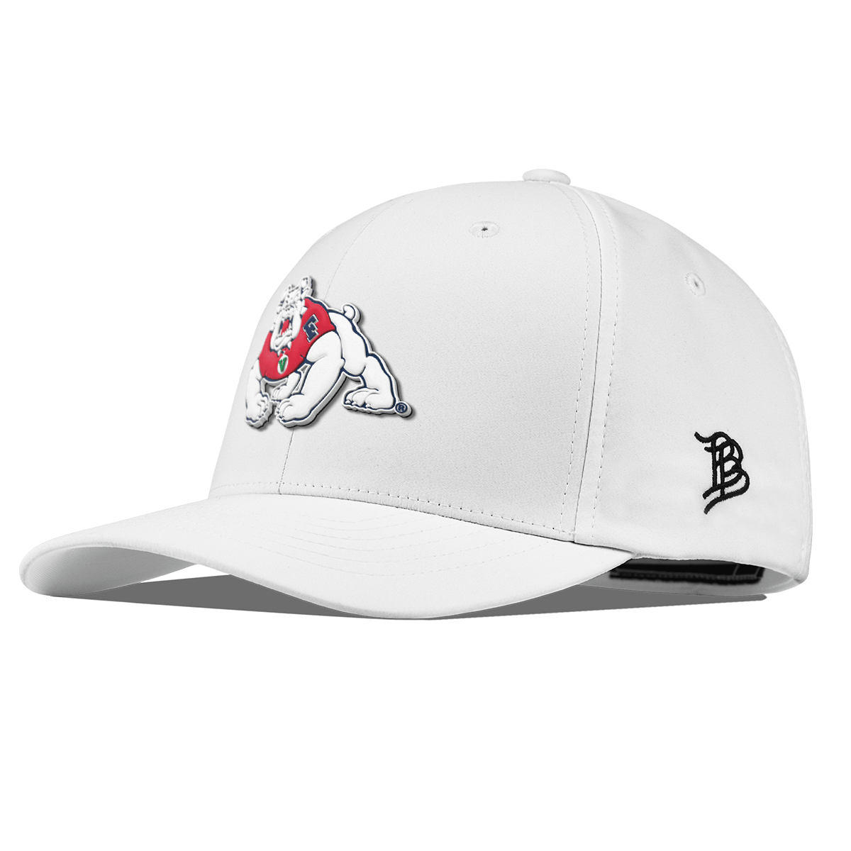 Fresno State University "TimeOut The Bulldog" Flexfit Performance Fitted White