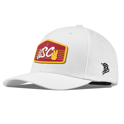 University of Southern California "Trojans Football" Flexfit Performance Fitted White