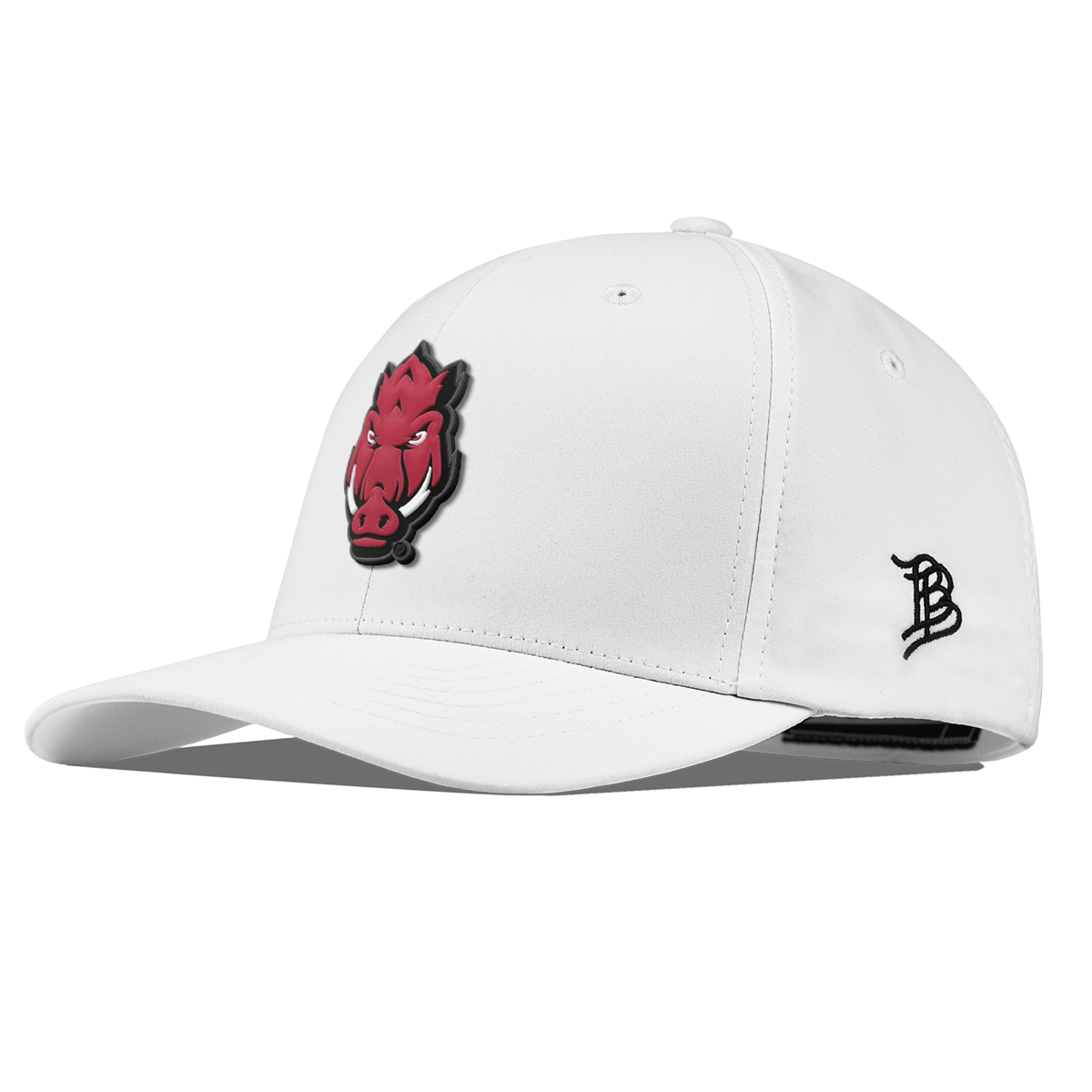 University of Arkansas "Tusk" Flexfit Performance Fitted White