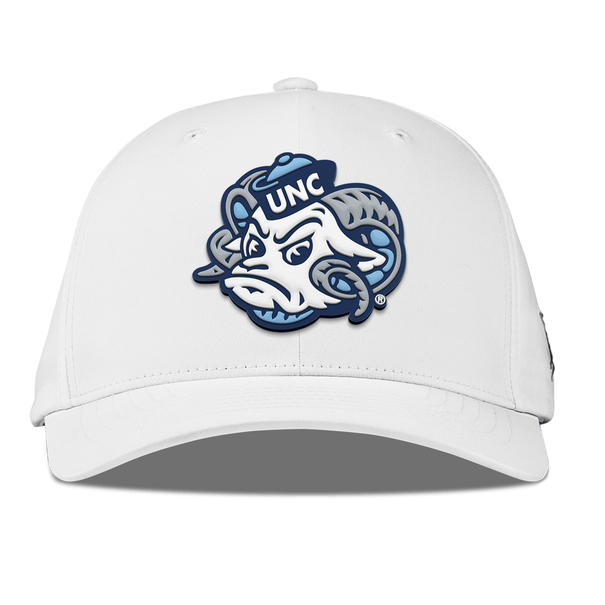 University of North Carolina "UNC Rameses" Flexfit Performance Fitted White