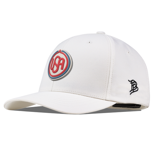 USA Icon Flexfit Performance Fitted White