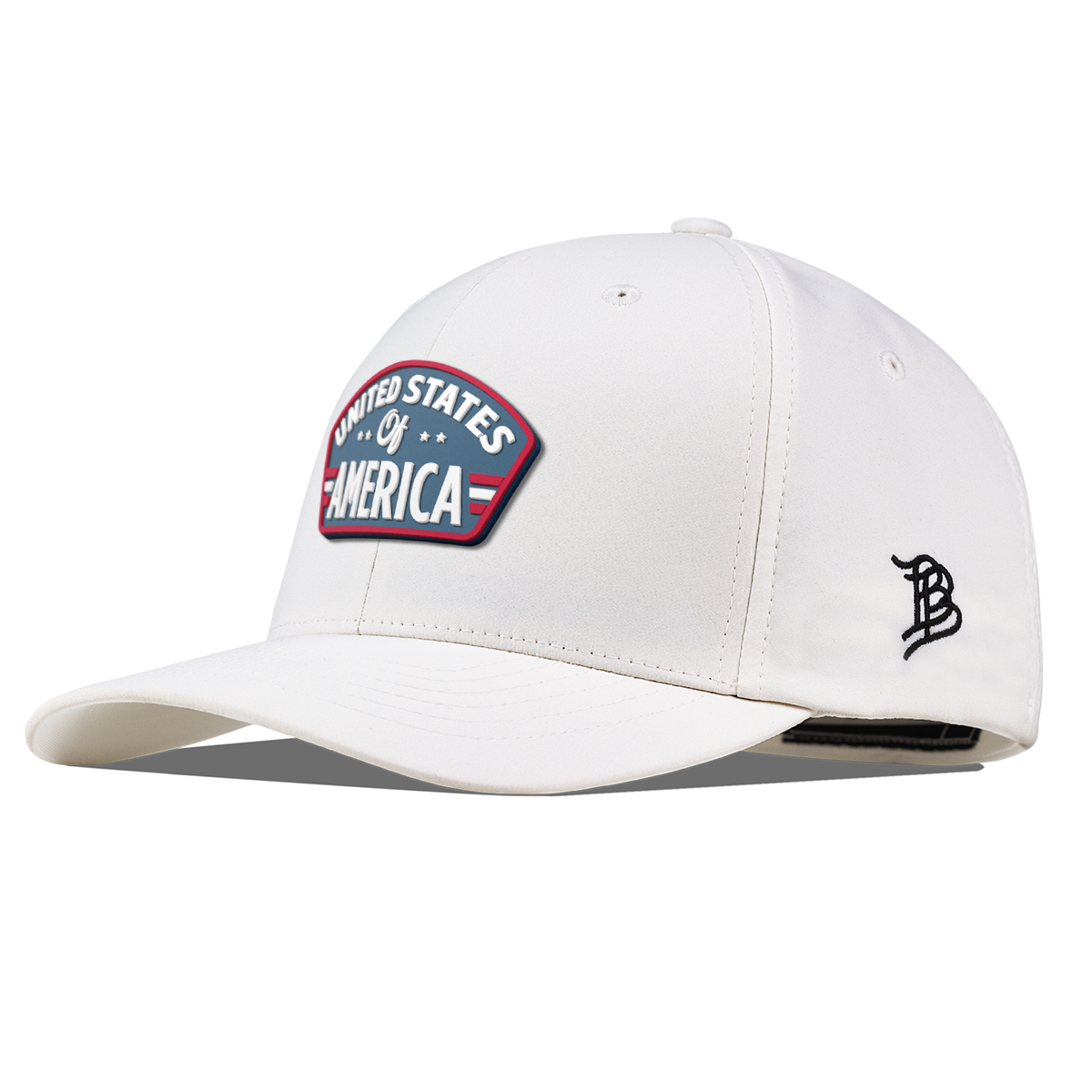 United States of America Badge Flexfit Performance Fitted White