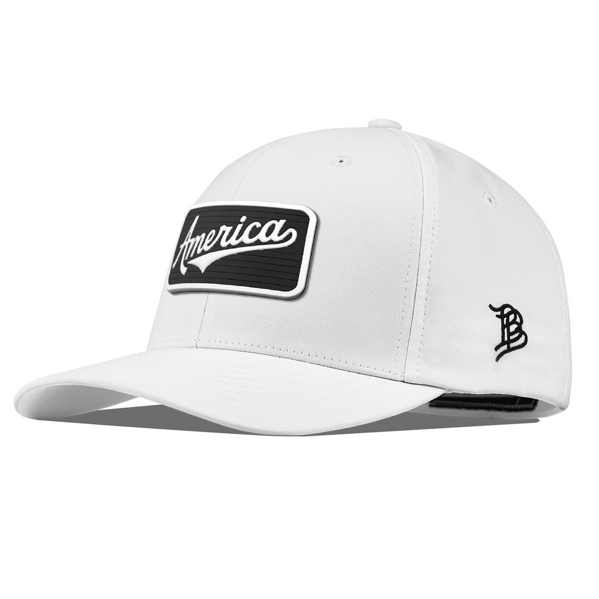 Vintage America Badge Flexfit Performance Fitted White