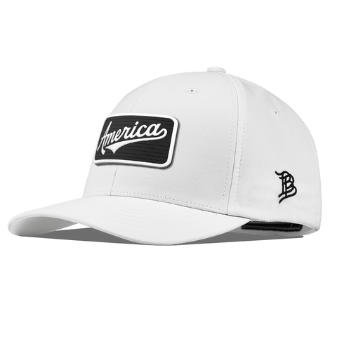 Vintage America Badge Flexfit Performance Fitted White