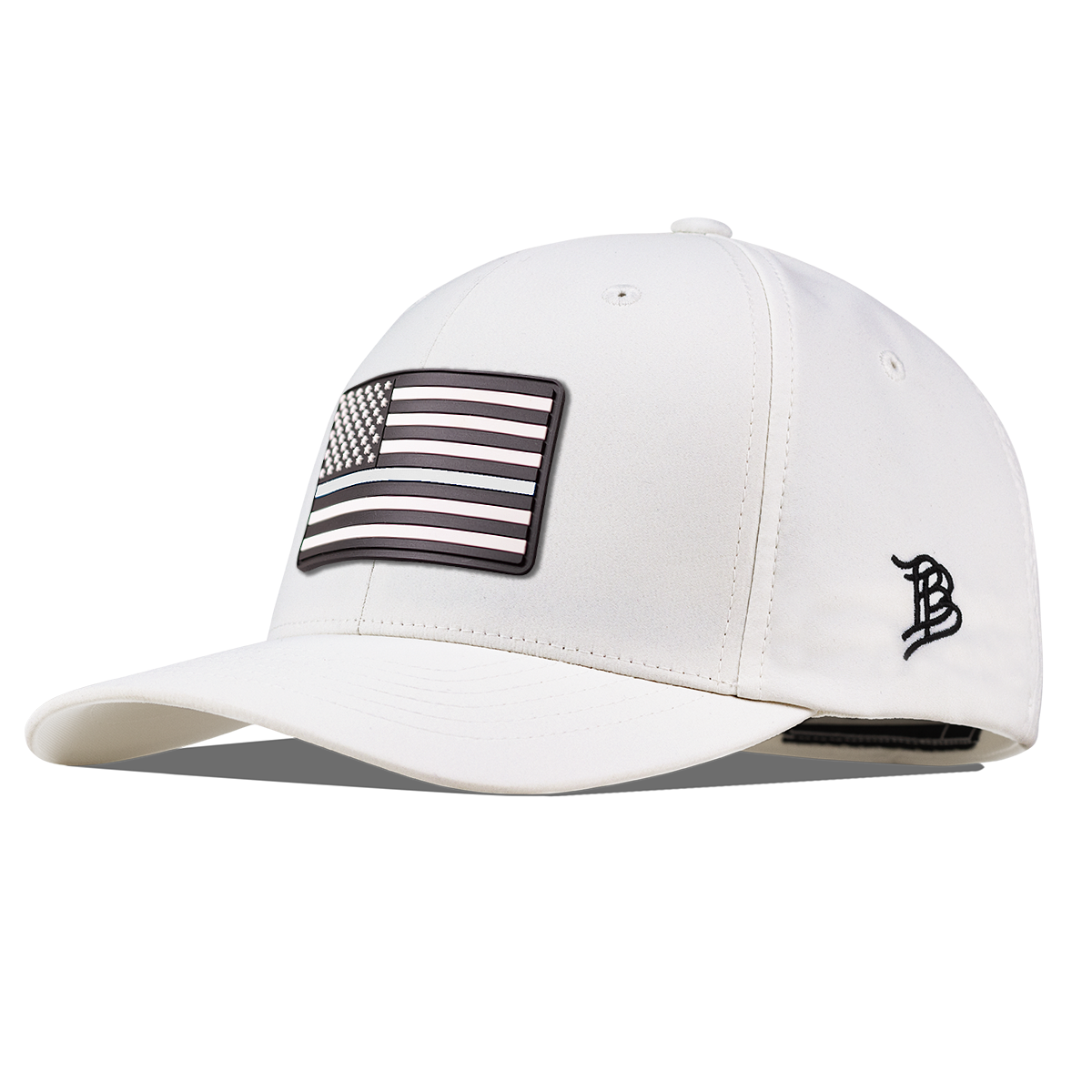 Vintage Old Glory Flexfit Performance Fitted White