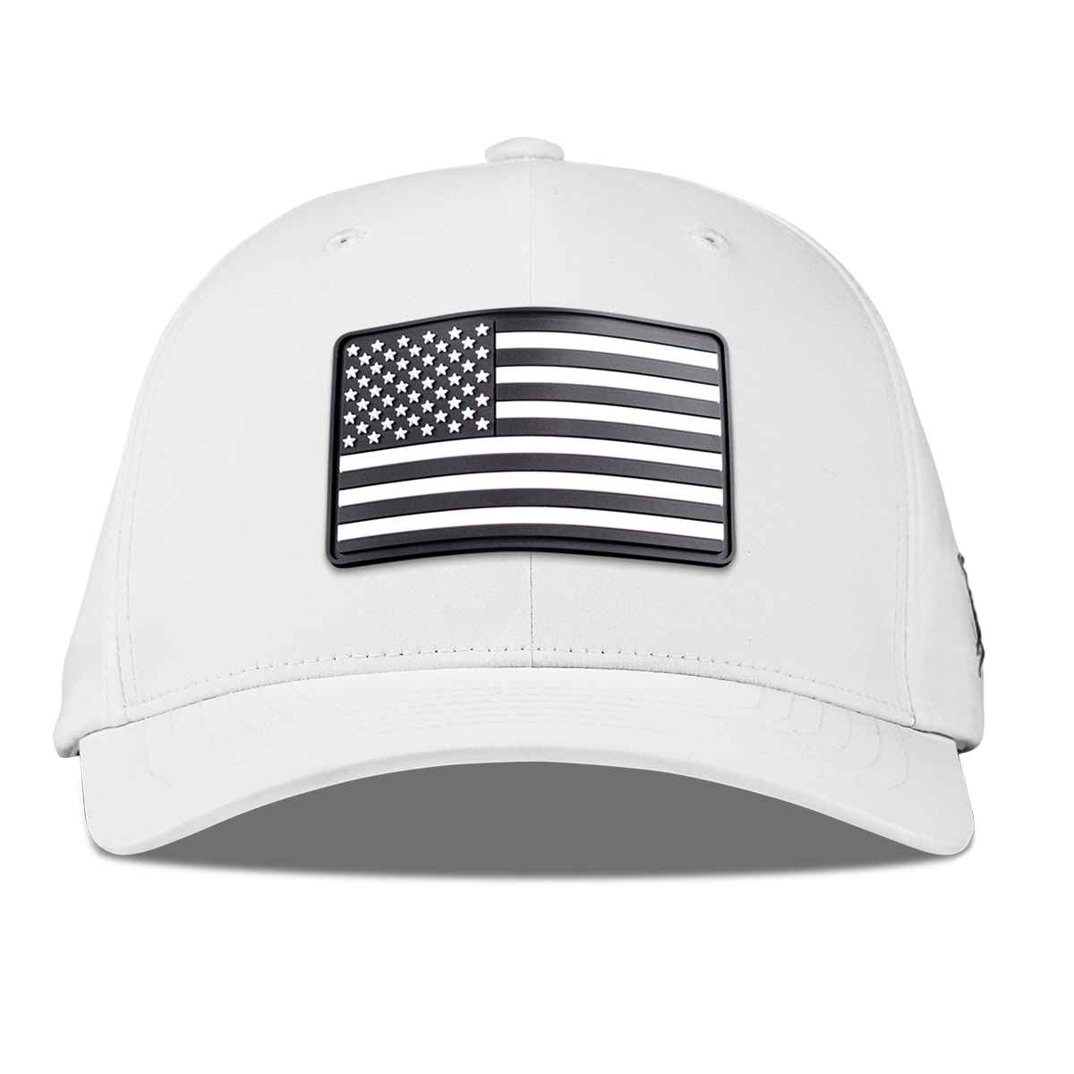 Vintage Old Glory Flexfit Performance Fitted White