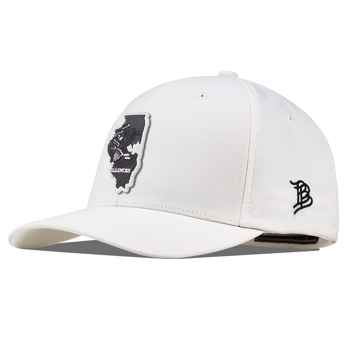 Illinois Vintage Flexfit Performance Fitted White
