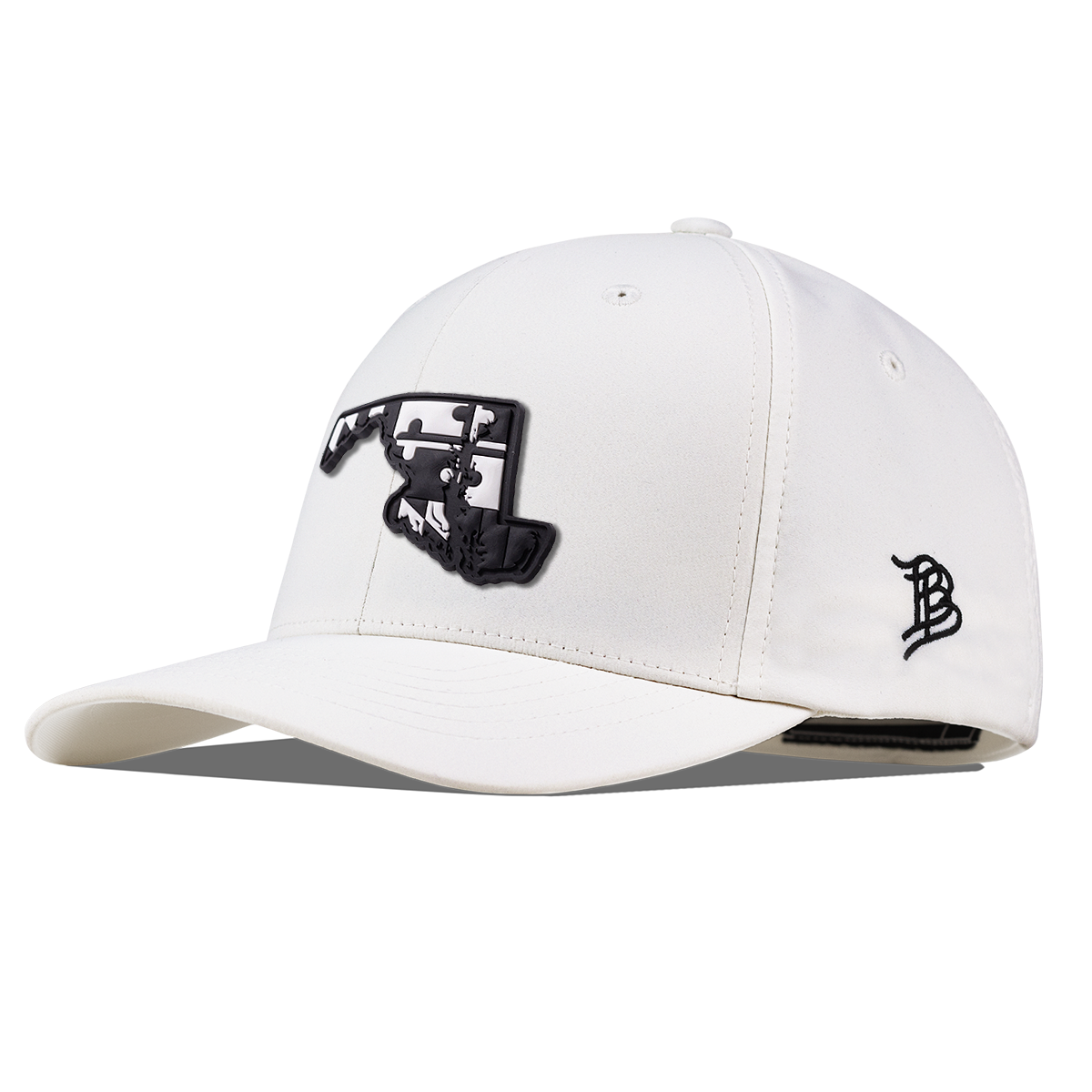 Maryland Vintage Flexfit Performance Fitted White