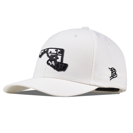 Maryland Vintage Flexfit Performance Fitted White