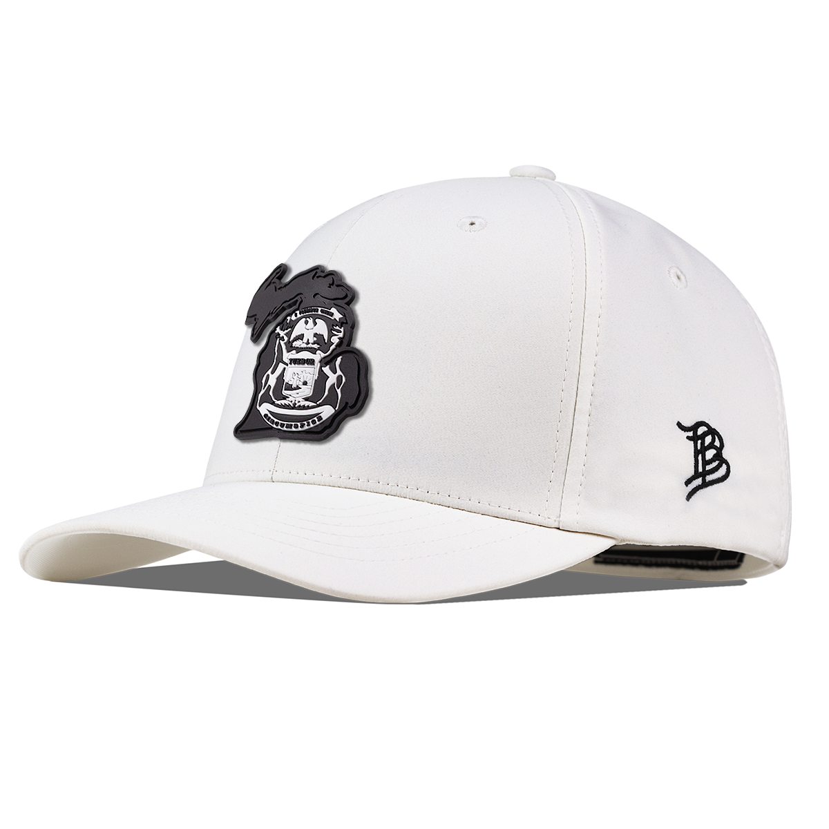 Michigan Vintage Flexfit Performance Fitted White