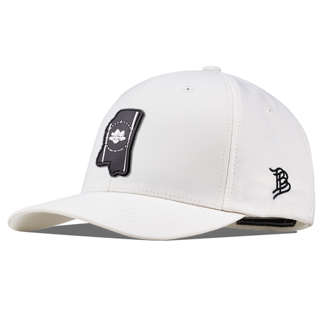 Mississippi Vintage Flexfit Performance Fitted White