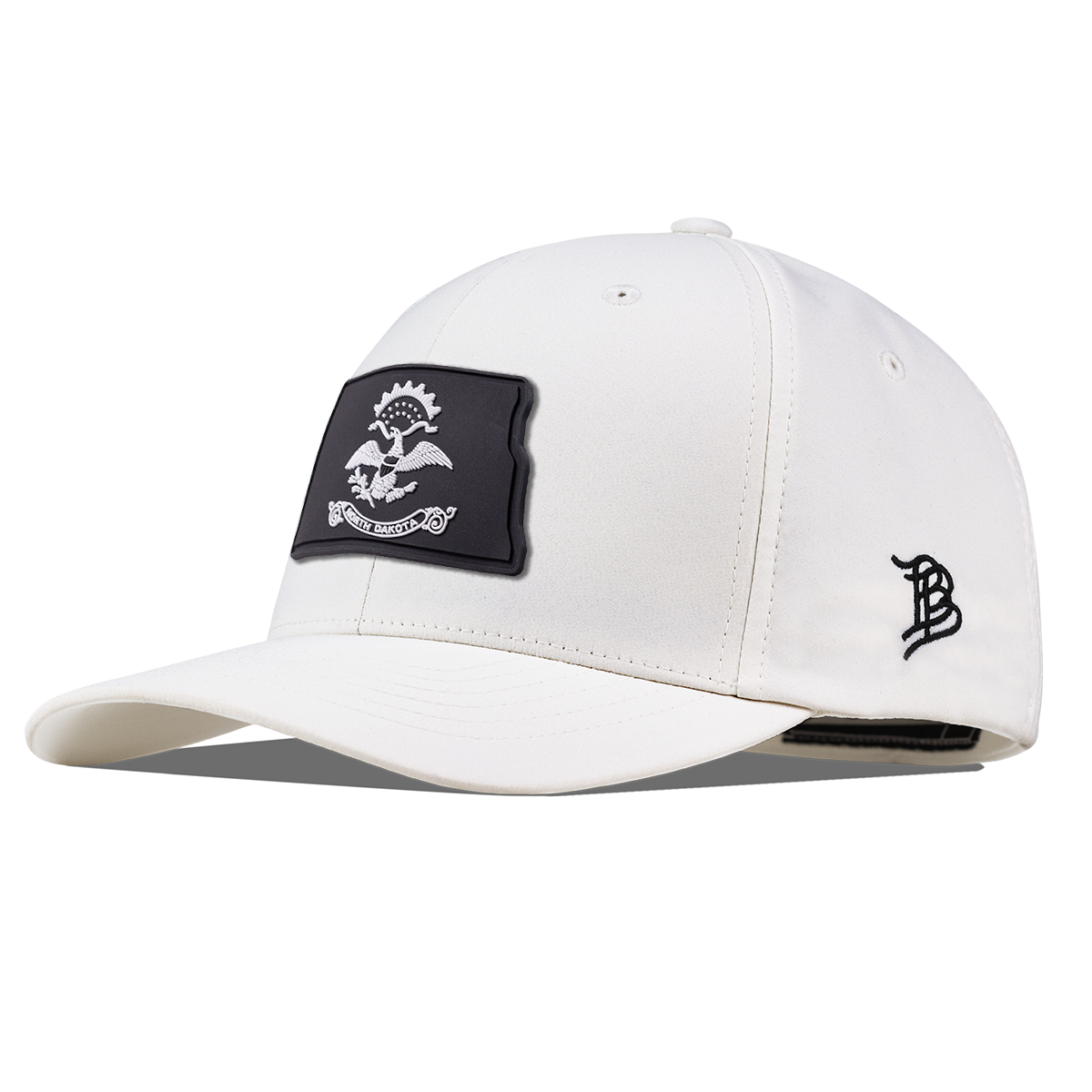 North Dakota Vintage Flexfit Performance Fitted White