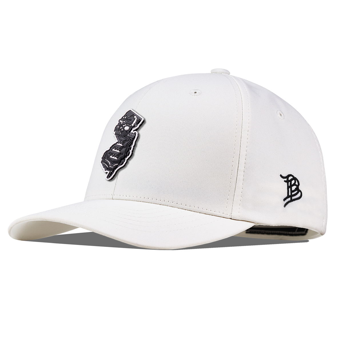 New Jersey Vintage Flexfit Performance Fitted White