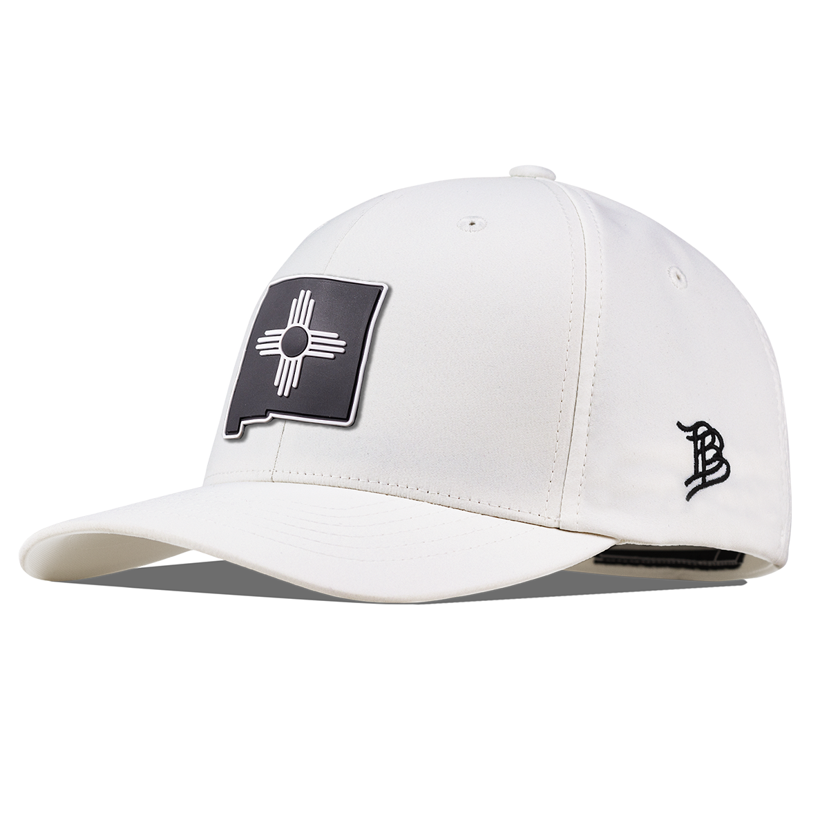 New Mexico Vintage Flexfit Performance Fitted White