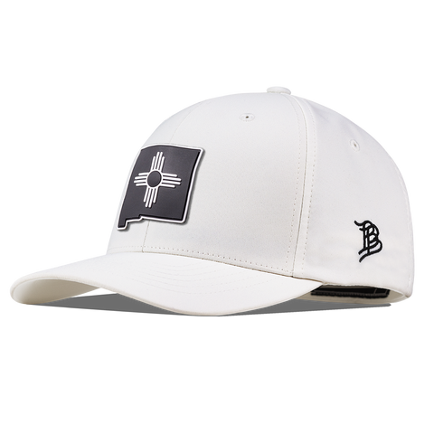 New Mexico Vintage Flexfit Performance Fitted White