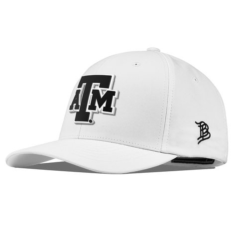 Texas A&M University "Vintage Texas A&M Block" Flexfit Performance Fitted White