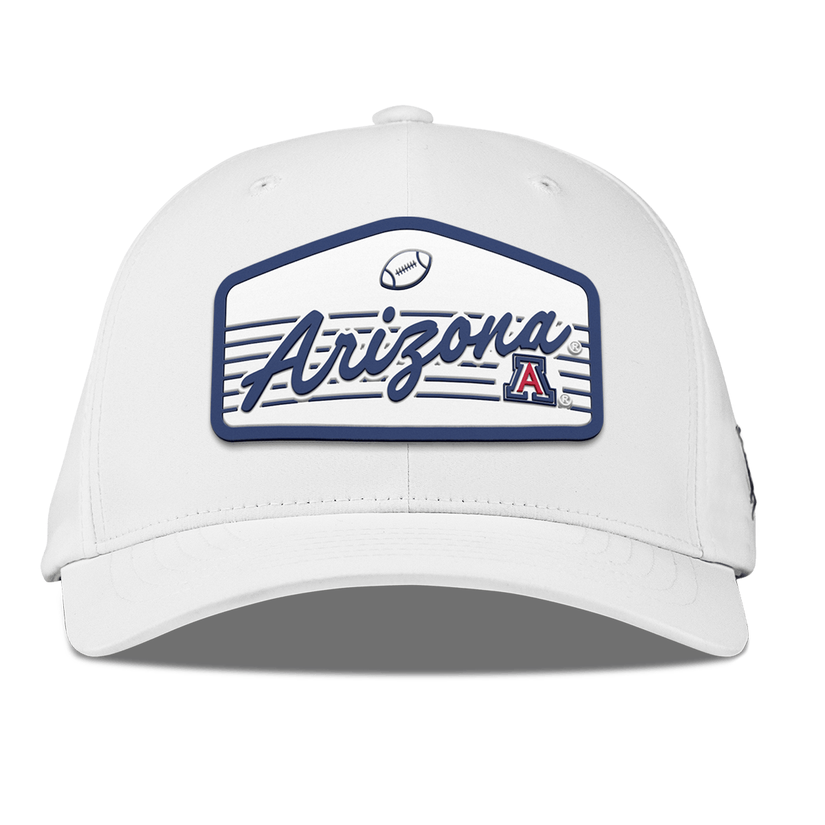 University of Arizona "Wildcats Football" Flexfit Performance Fitted White
