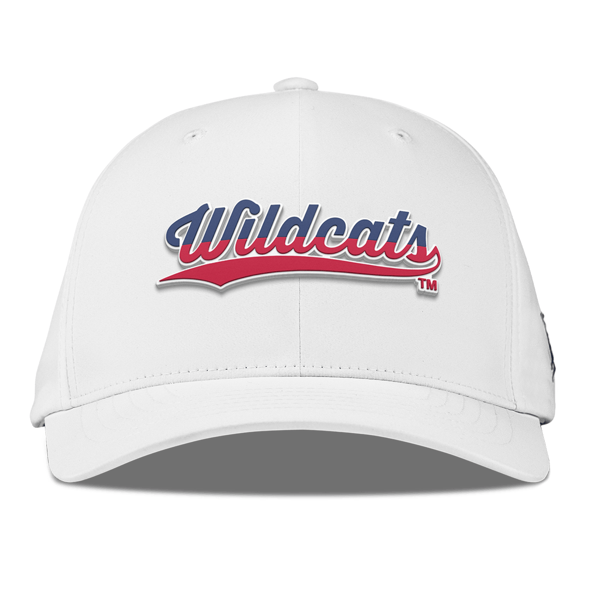University of Arizona "Wildcats Baseball Script" Flexfit Performance Fitted White