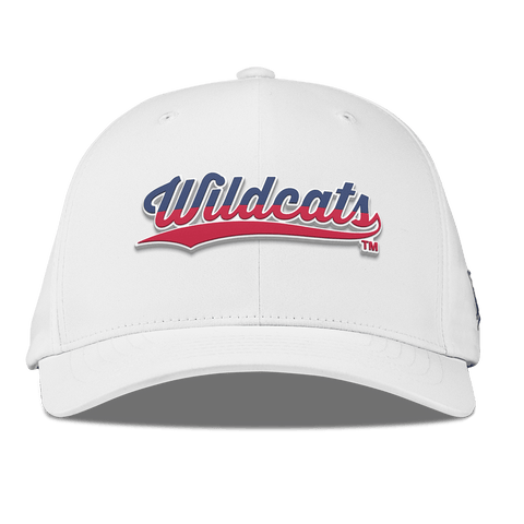 University of Arizona "Wildcats Baseball Script" Flexfit Performance Fitted White