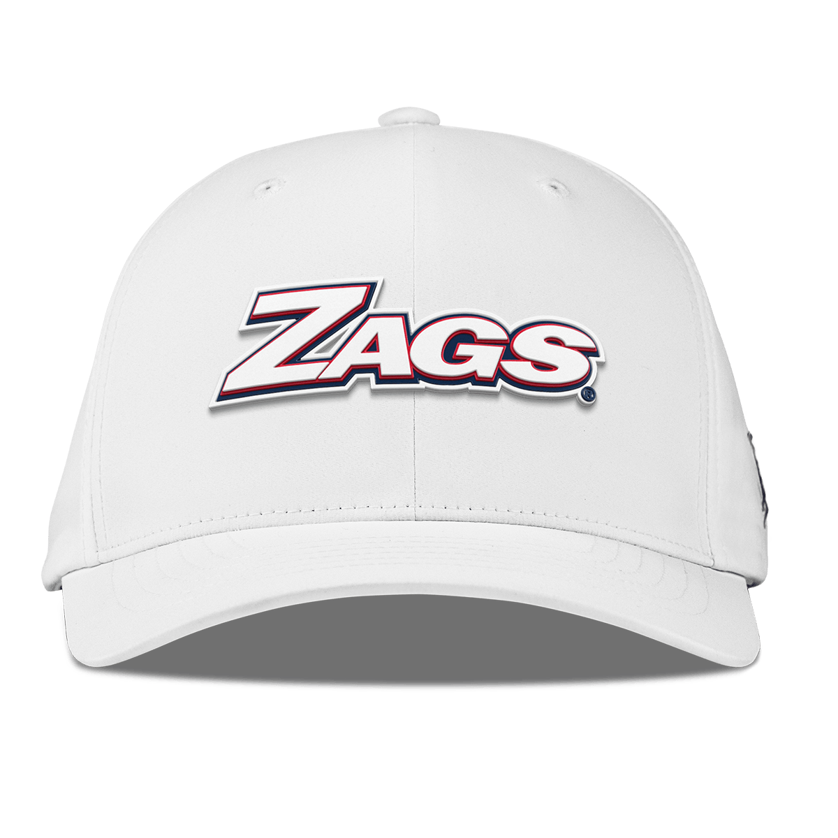 Gonzaga University "Zags Block" Flexfit Performance Fitted White