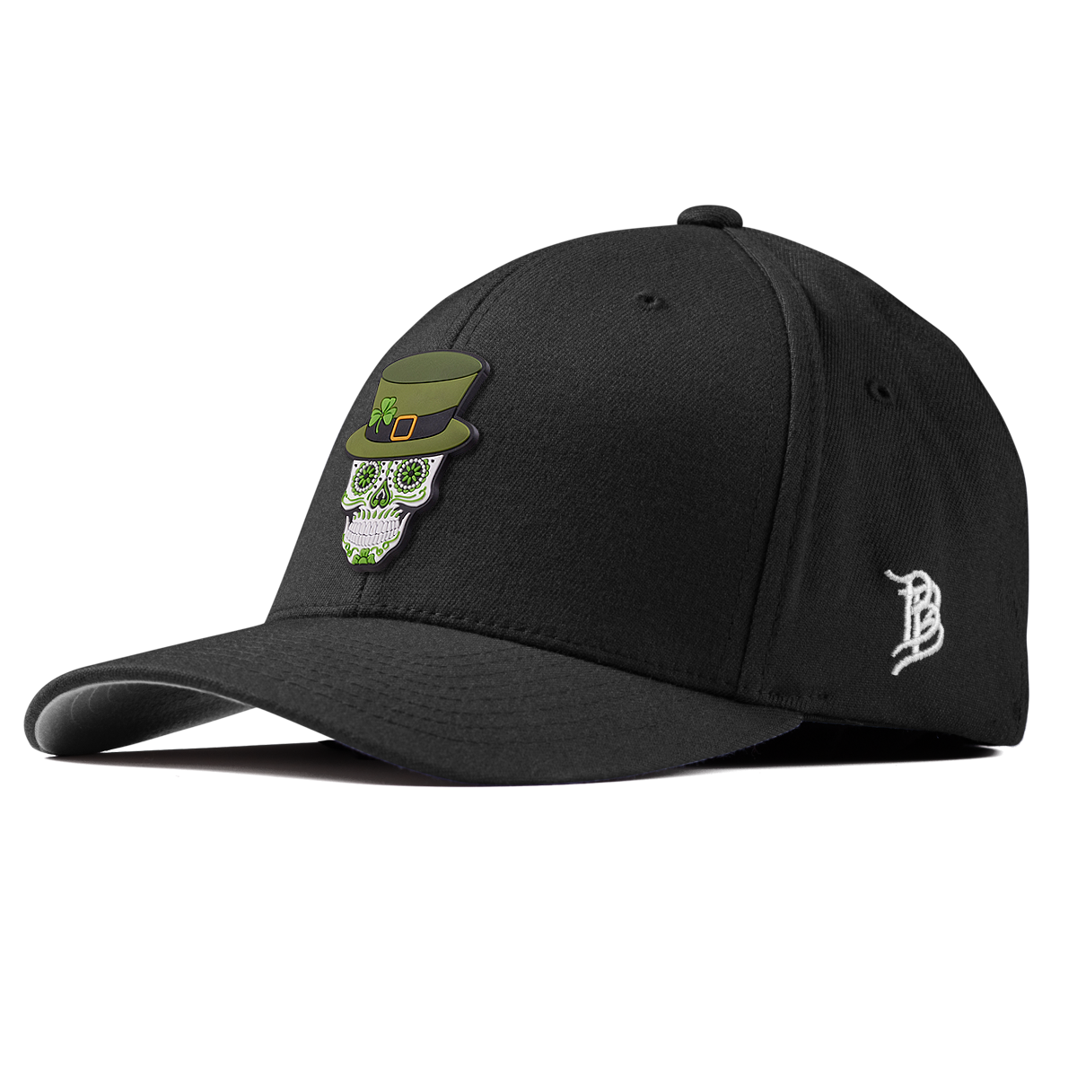 Leprechaun Skull PVC Fitted Black