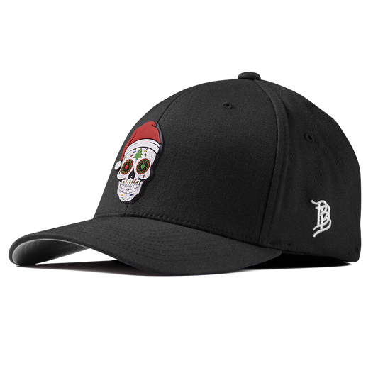 Santa Skull PVC Fitted Black