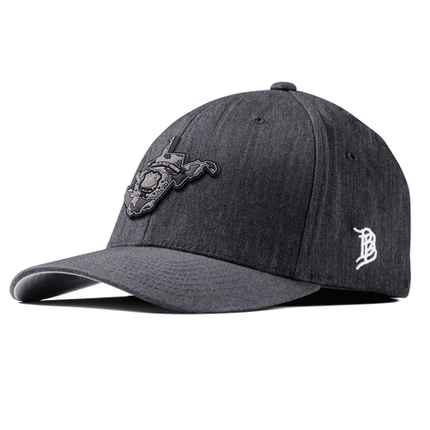 West Virginia Camo Fitted Charcoal