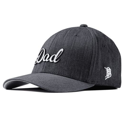 Dad Script Fitted Charcoal