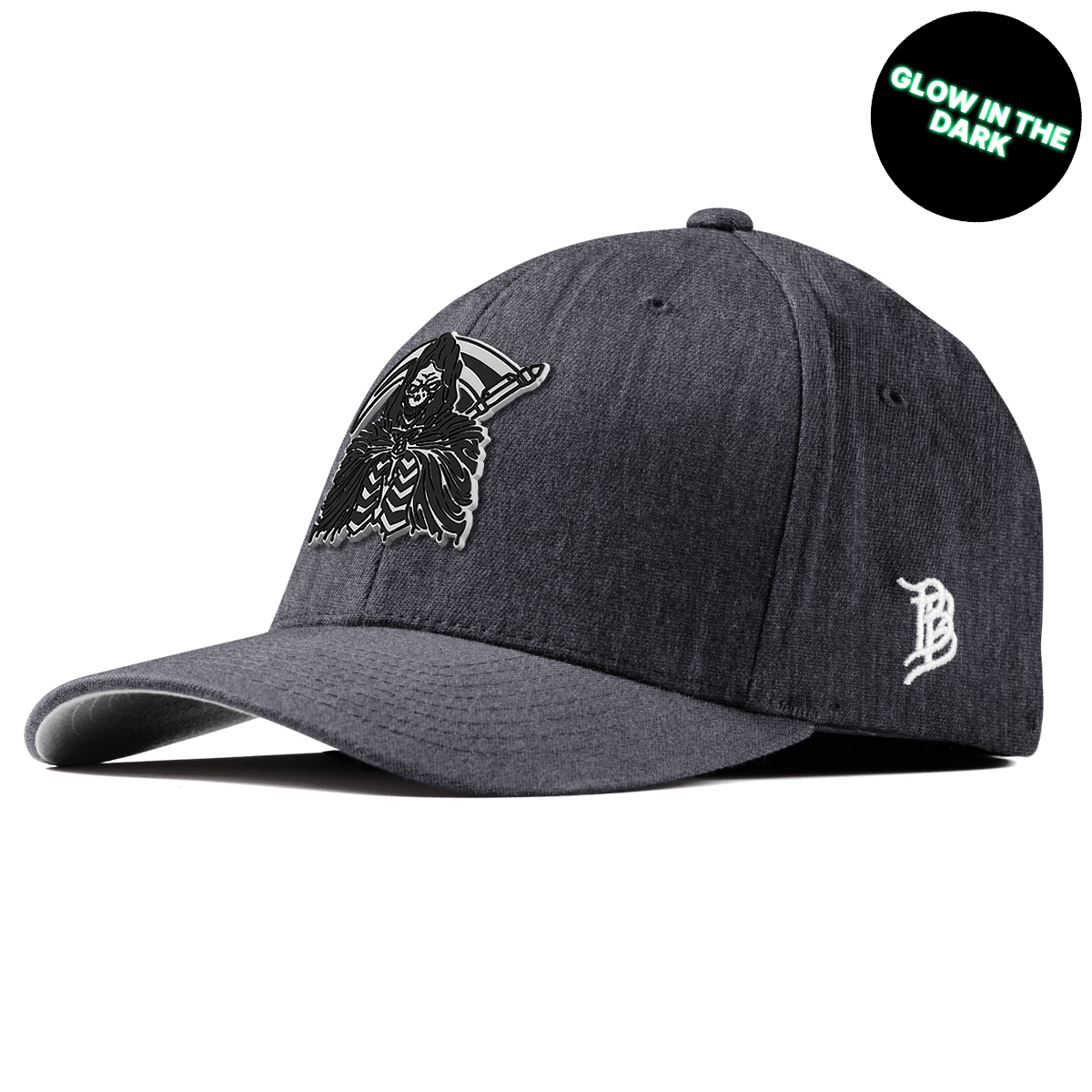 Grim Reaper Glow Fitted Charcoal