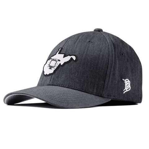 West Virginia Moonlight Fitted Charcoal