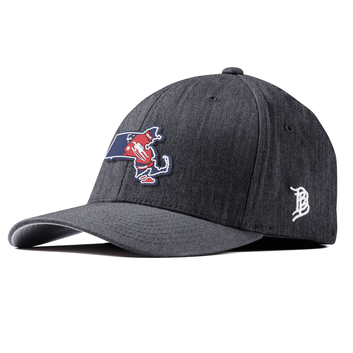 Massachusetts Patriot Series Fitted Charcoal