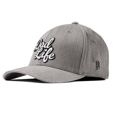 Dad Life Script Fitted Heather Gray