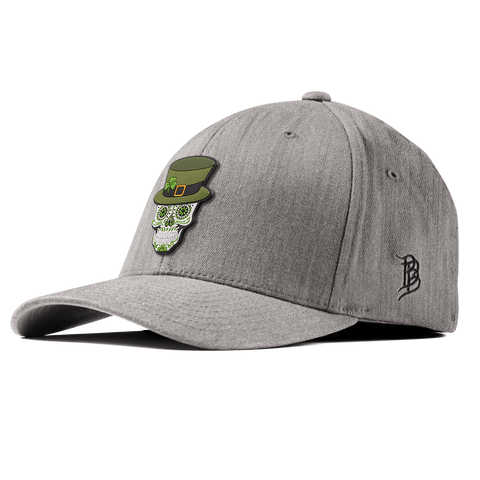 Leprechaun Skull PVC Fitted Heather Gray