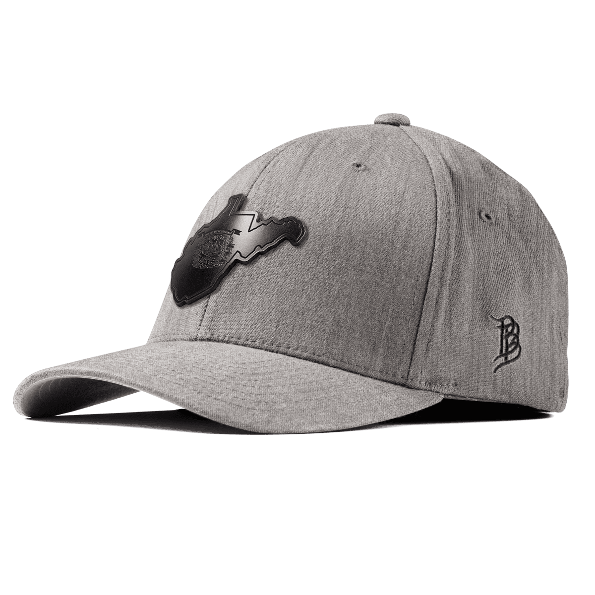 West Virginia 35 Midnight Fitted Heather Gray
