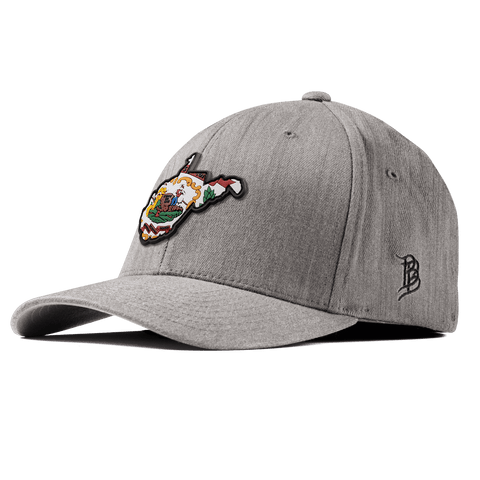 West Virginia 35 PVC Fitted Heather Gray