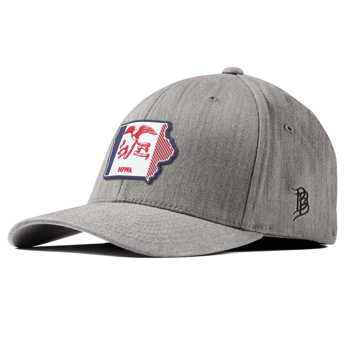 Iowa Patriot Series Fitted Heather Gray