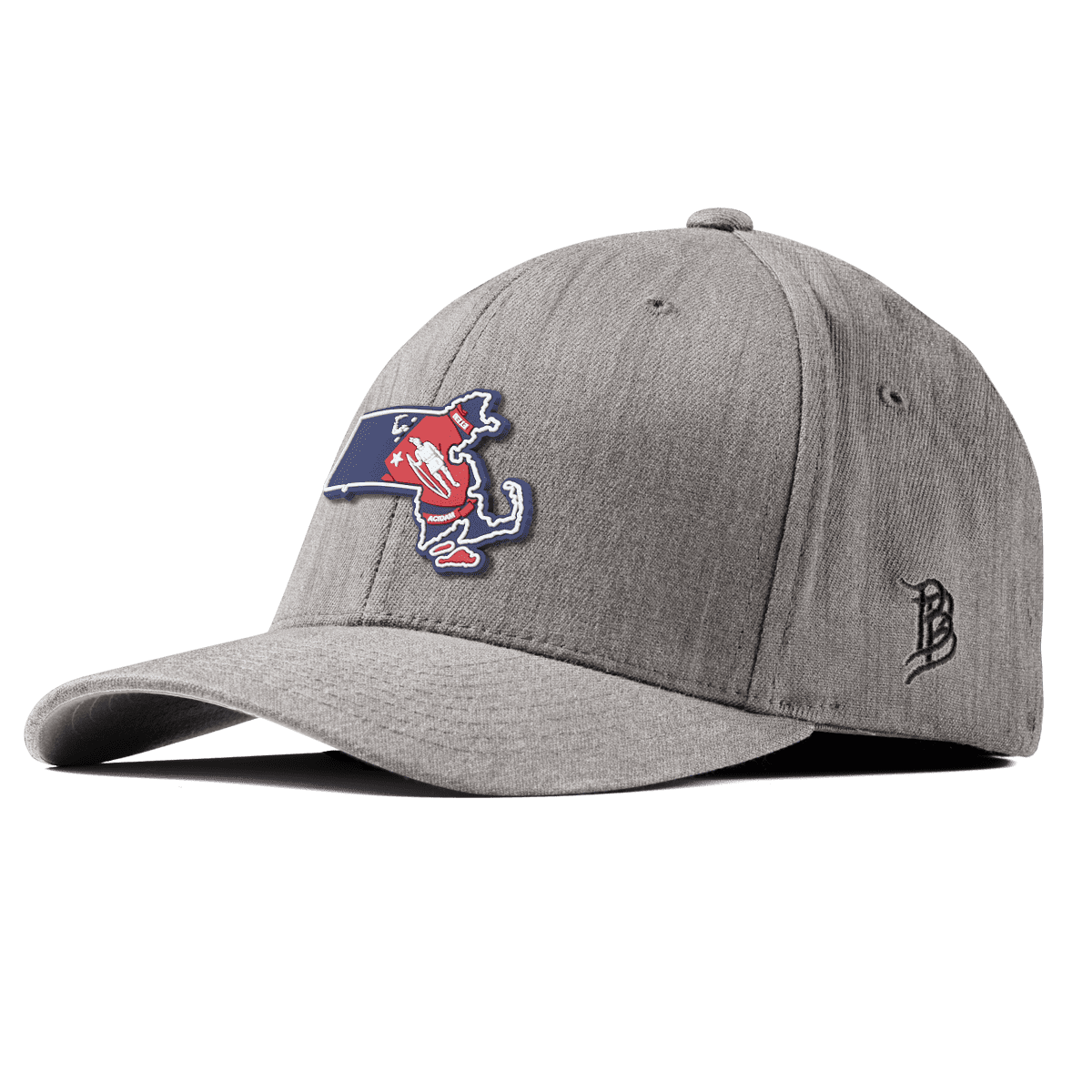 Massachusetts Patriot Series Fitted Heather Gray