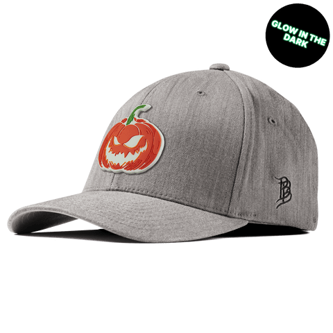 Jack-O-Lantern Glow Fitted Heather Gray