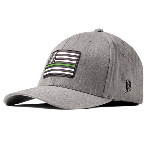 Thin Green Line PVC Fitted Heather Gray