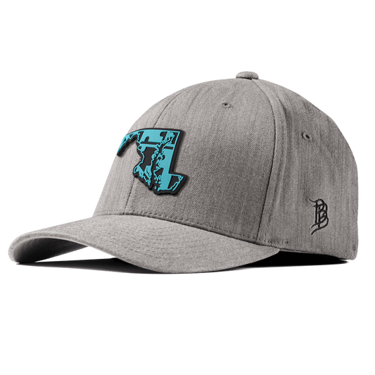 Maryland Turquoise Fitted Heather Gray