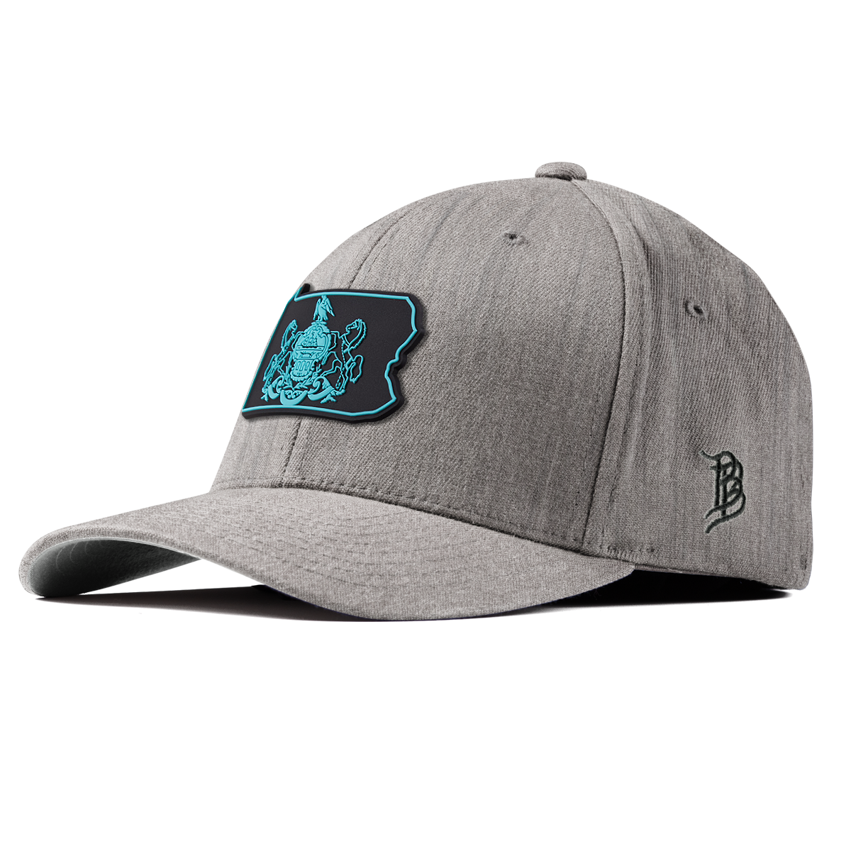 Pennsylvania Turquoise Fitted Heather Gray