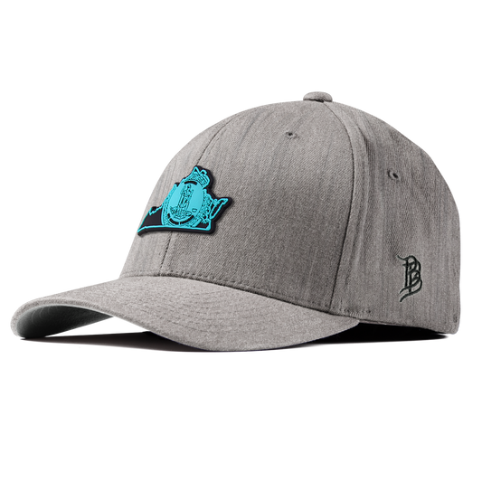 Virginia Turquoise Fitted Heather Gray