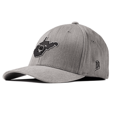 West Virginia Vintage Fitted Heather Gray
