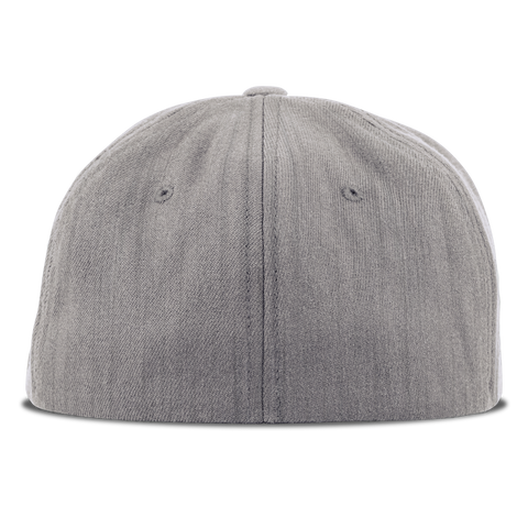 Sugar Skull PVC Fitted Back Heather Gray