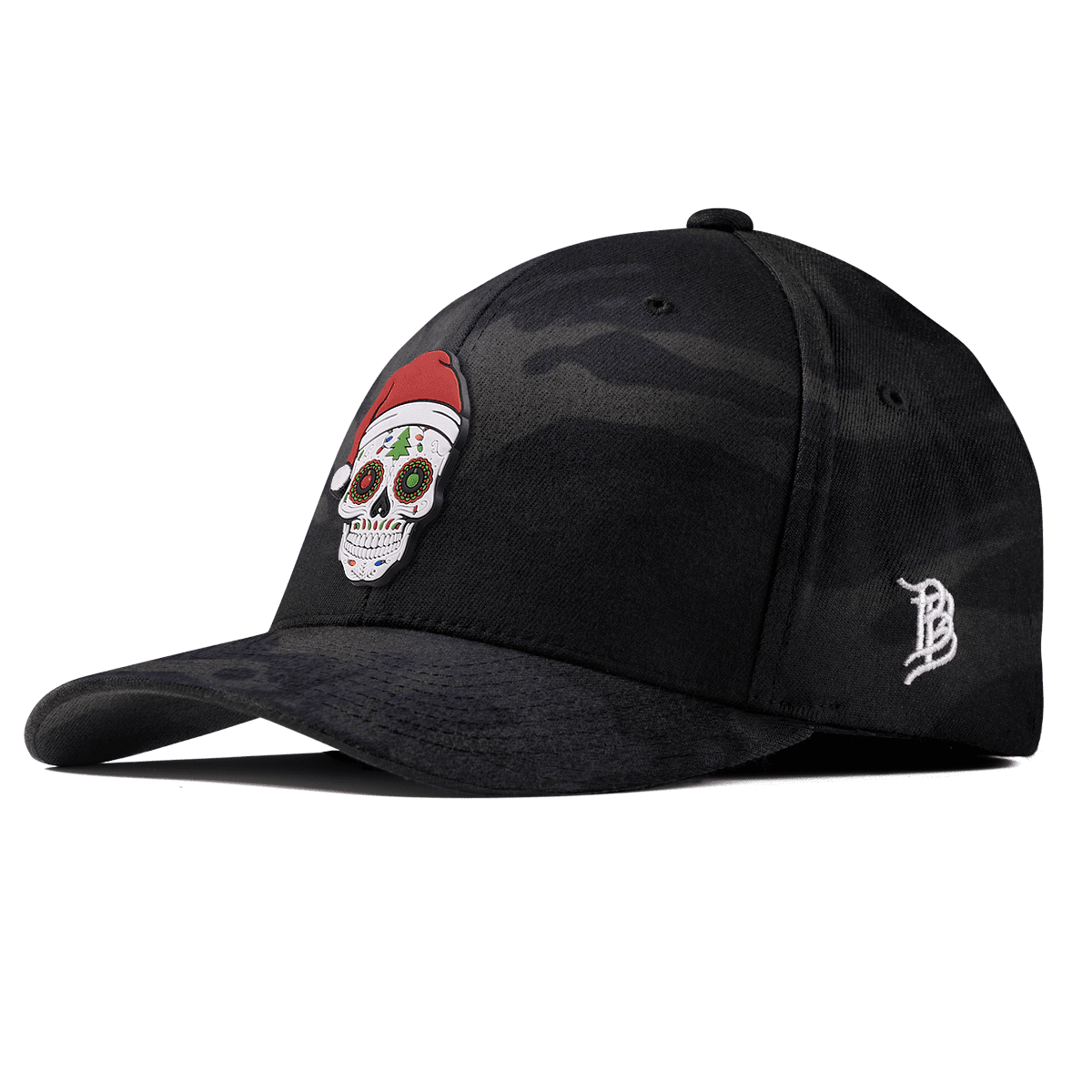Santa Skull PVC Fitted Multicam